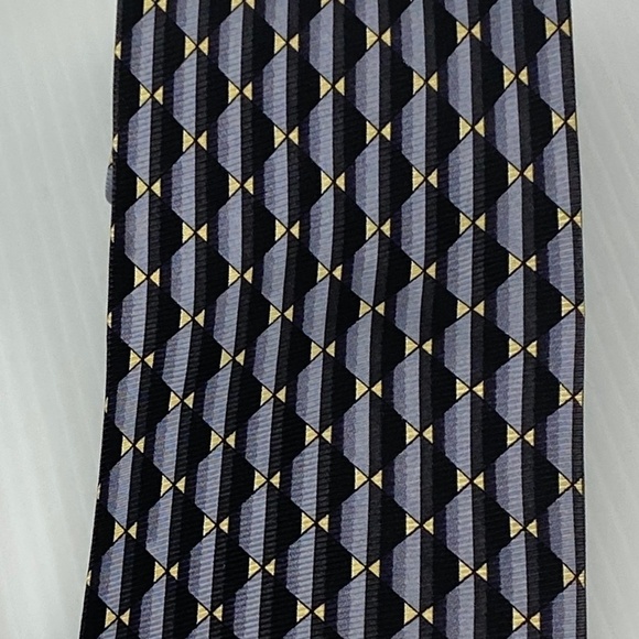 Protocol Silk Ties Lot of 2 Grey / Gray prints 58 in length - Picture 3 of 7